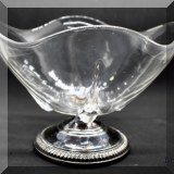 G10. Bowl with silverplat foot. 